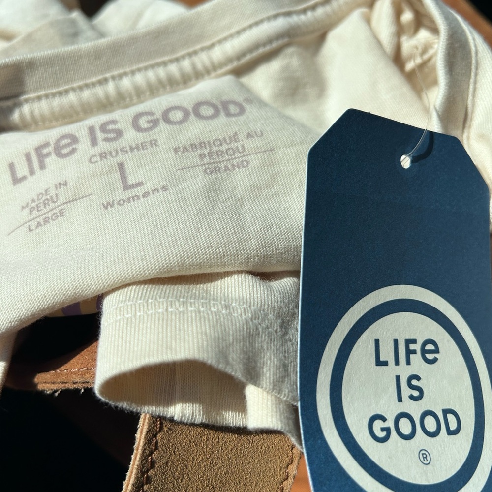 Life Is Good Cream Short Sleeve Tee